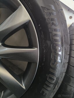 ALU kola Mazda 6 5x114,3 R17 Originál, pneu letní 6mm+TPMS - 4
