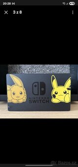 Nintendo OLED switch Platoon edice a pikachu dokovací stanic - 4