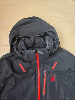 Pánská černá lyžařská bunda Spyder vel. XL - 4