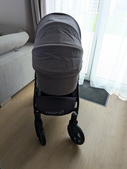 Kočárek Noordi fjordi 2v1 šedý - 4