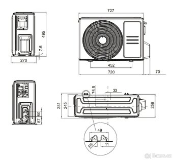 Nástěnna klimatizace MDV ZFR-09N8-A1 2,6KW invertor wi-fi - 4