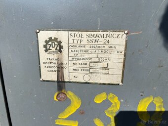 Svářecí stůl s odsáváním, typ SSW-24 - 4