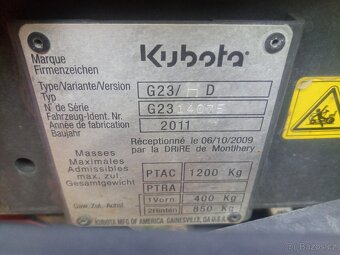 Kubota sekací traktor - 4