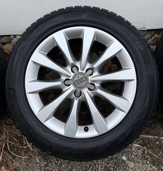 Alu kola Audi - 8Jx17H2 ET 39 + zimni pneu - 4