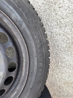 5x100 r16 205/55/16 zimní pneu michelin s disky - 4
