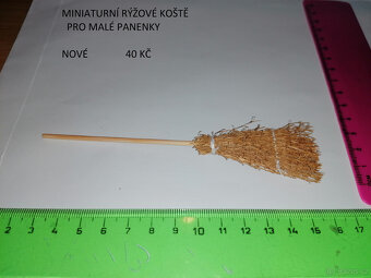 dřevěné miniaturní doplňky pro malé panenky - 4