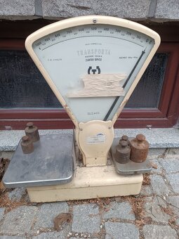 Stará kupecká váha Transporta + závaží - 4