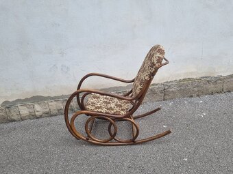 KRÁSNÉ STARÉ HOUPACÍ KŘESLO - THONET - 4
