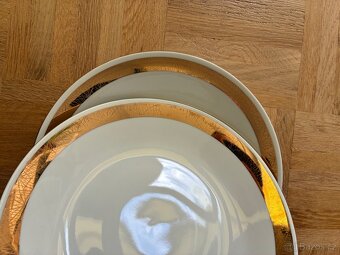 Talíře se zlacením ve stylu Brusel (MZ Czechoslovakia) - 4