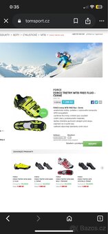 FORCE TRETRY MTB FREE FLUO - ČERNÉ vel. 44 - 4