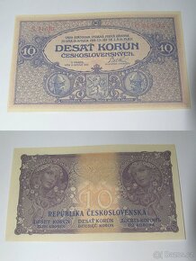 Kopie vzácných 1 republikových bankovek - Mucha - - 4