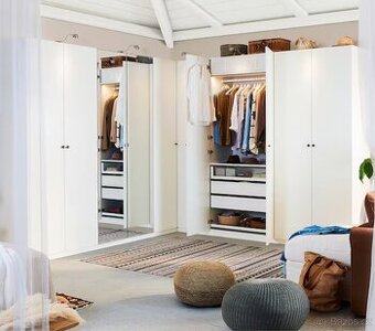 Dveře pro šatní skříň IKEA FORSAND (bílé) - 4