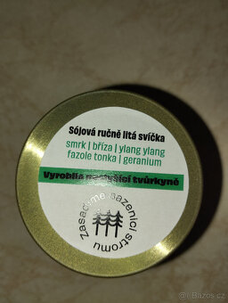 Svíčka sojová, ručně litá Dobro v lese - 4