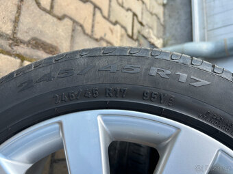 AUDI A4 B8 Alu disky 8Jx17 včetně pneu 245/45x17 - 4
