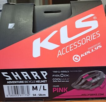 Cyklistická přilba Kellys Sharp Pink M/L - 4