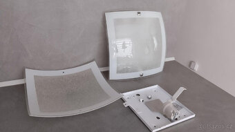 3+1ZDARMA NÁSTĚNNÉ SVÍTIDLO RABALUX 3838 CHARLES SKLO / KOV - 4