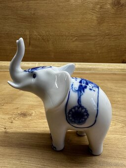 Slon Cibulak, originál porcelán Dubí - 4