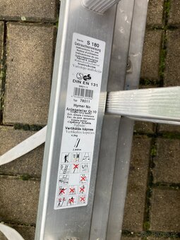 Hliníkový 3 dílny žebřík - 3x7 - 4