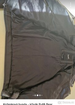 Koženková bunda křivák vel.S - 4