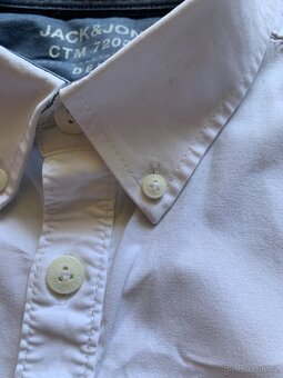 pánská bílá košile zn. Jack&Jones - vel. L - 4