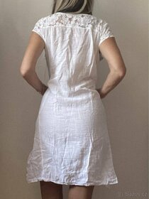 Bílé lehké bavlněně šaty - L/XL/XXL - 4