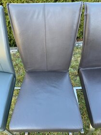 3+1 kožené židle - 4
