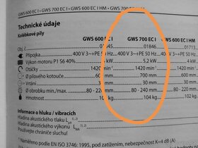 Prodám kolébkovou pilu GUDE GSW 700 ECI - 4