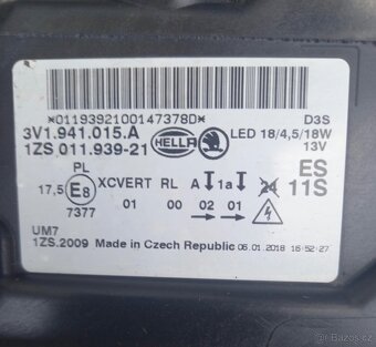 ŠKODA SUPERB III SVĚTLOMET PŘEDNÍ LEVÝ - 4