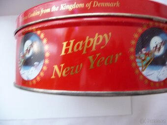 PLECHOVÁ KRABIČKA HAPPY NEW YEAR, stav viz fota - 4