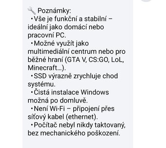 Stolní PC i5-6500/16GB DDR4 - 4