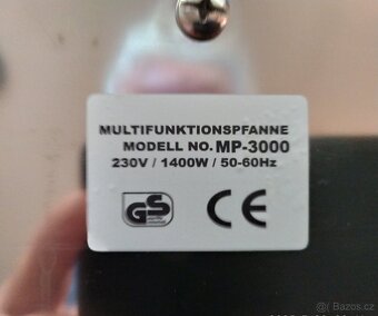 Nabízím multifunkční pánev BECK MP-3000 nová a 1 starší - 4