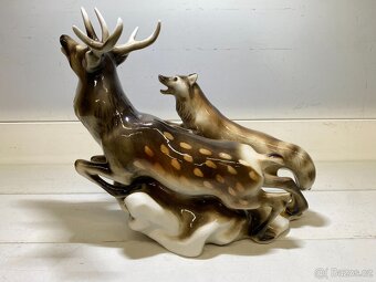 porcelánová soška DUX štvanice - 4