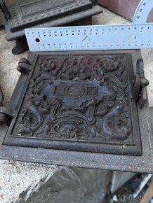 Litinová kamnová dvířka Jedna se o 5 kusů viz foto - 4