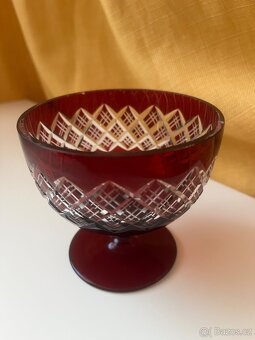Červený pohár / miska / sklenice na šampaňské - 4
