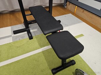 Posilovací lavice skládací včetně příslušenství - 4
