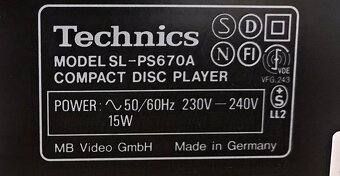 CD TECHNICS SL-PS 670 A (ROK 1995) SUPER STAV ,DÁLKOVÝ OVLÁD - 4