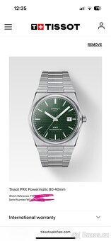 Tissot PRX Powermatic 80 – Zelený ciferník – Jako nové - 4