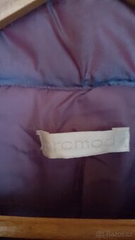 Prošívaný kabát,zn.PROMOD,modrofialový,vel.36/38 - 4