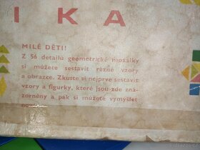 Retro hra, hračka, velká GEOMETRICKÁ MOZAIKA, poštovné 65.- - 4
