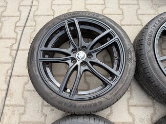 4x al kola 5x100 17 + pneu letní 205/45 R17 - 4