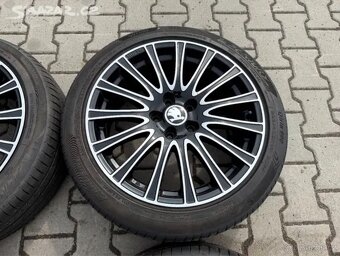 4x al kola 5x112 18 + pneu letní 225/45 R18 - 4