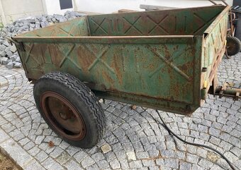 Vyklápěcí vlečka NSN-10 za malotraktor , traktor - 4