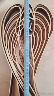 ANDĚL DŘEVĚNÝ 3D V-35 CM-NOVÝ - 4