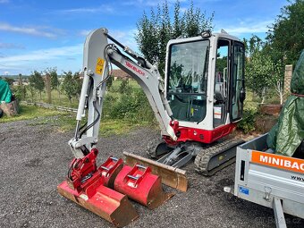 Minibagr Takeuchi TB216 k zapůjčení | včetně vozíku - 4