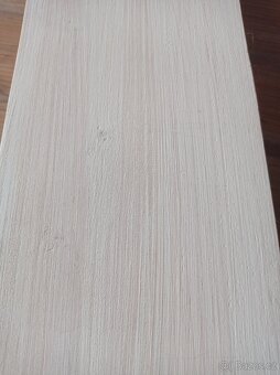 Bílá dřevěná polička 100 cm - 4