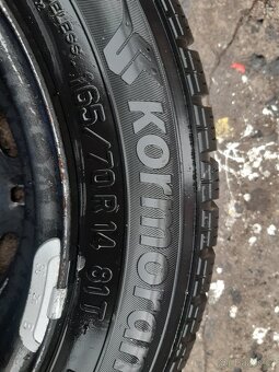 Zimni pneu 165x70x14" a celoroční 175x65x14" disky 5x100 Š - 4