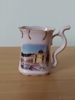 Pohárek růžový porcelán - 4