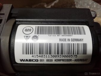 Zánovní kompresor 7L0698007D vzduch podvozku VW Touareg 7L - 4