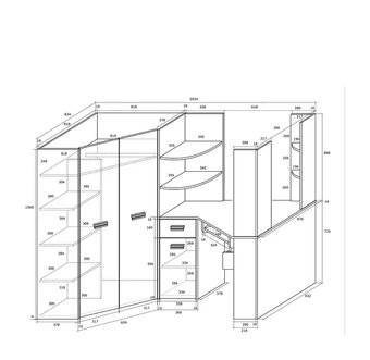 Rohová patrová postel Alina - 4