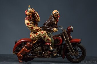 Klauni na motorce, motorka, klaun, šašek - 4